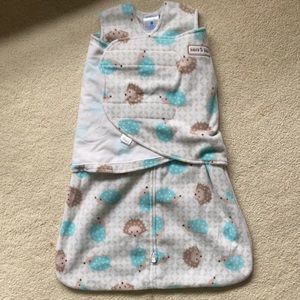 HALO sleep sack swaddle. Hedgehog print! Like New